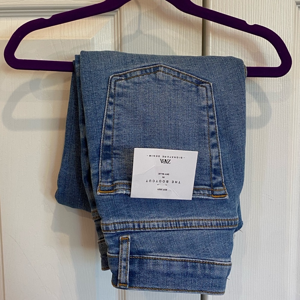 Zara Bootcut Jeans in Sky Blue (size 2)